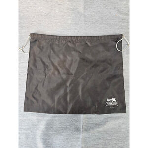 Coach 16”x13”Drawstring Dust Bag Black Gray string